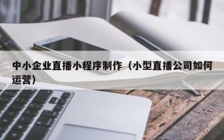 博白中小企业直播小程序制作（小型直播公司如何运营）